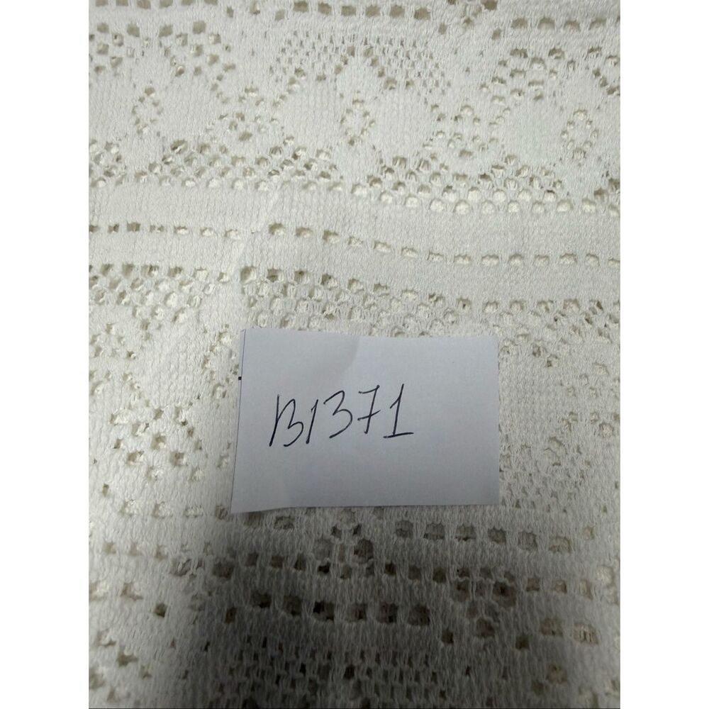H&M L.O.G.G. White Lace Sleeveless Shift Dress Women’s Size 12 Cotton Blend - Picture 13 of 13